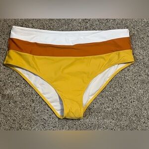 SHEIN swim Bottom Large Orange Yellow